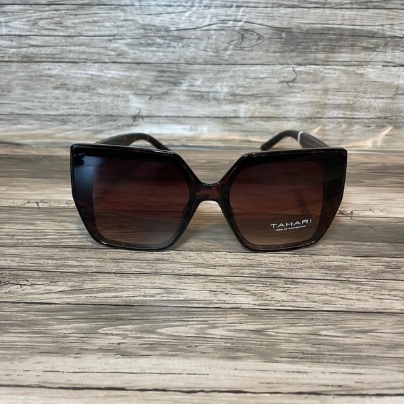 TAHARI Women's Th904 Oversized 100% Uv400 Protective Square Sunglasses - Picture 2 of 6